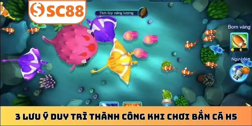 3 lưu ý duy trì thành công khi chơi bắn cá H5