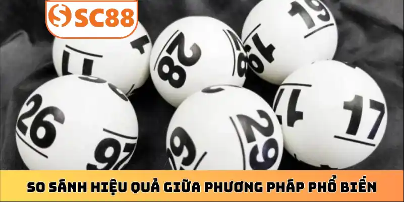 So sánh hiệu quả giữa phương pháp phổ biến